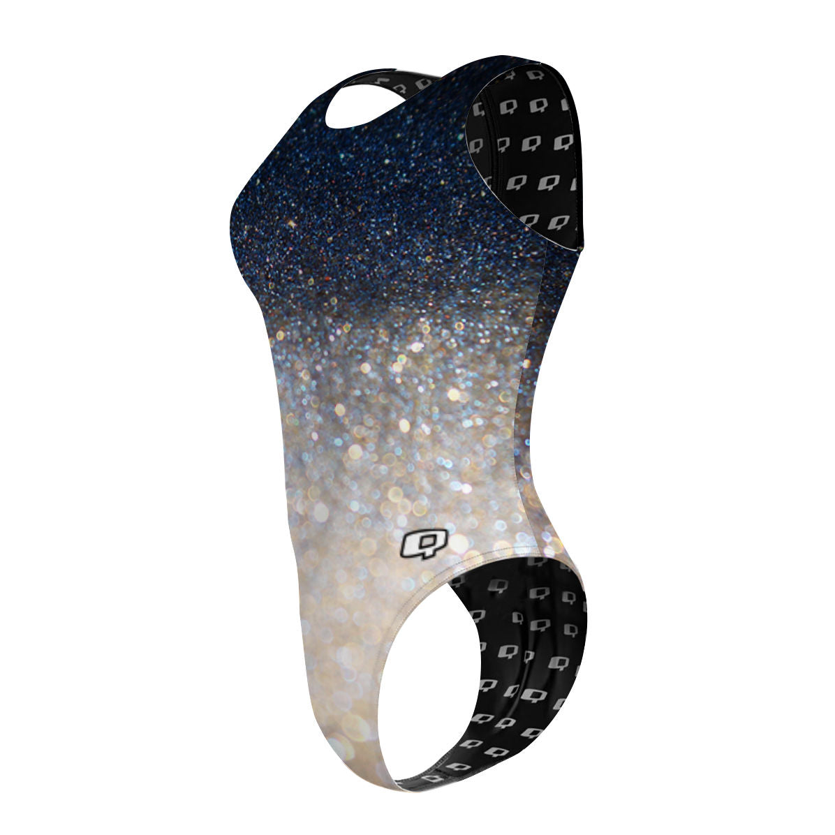 Glitter Bomb - Women Waterpolo Swimsuit Cheeky Cut