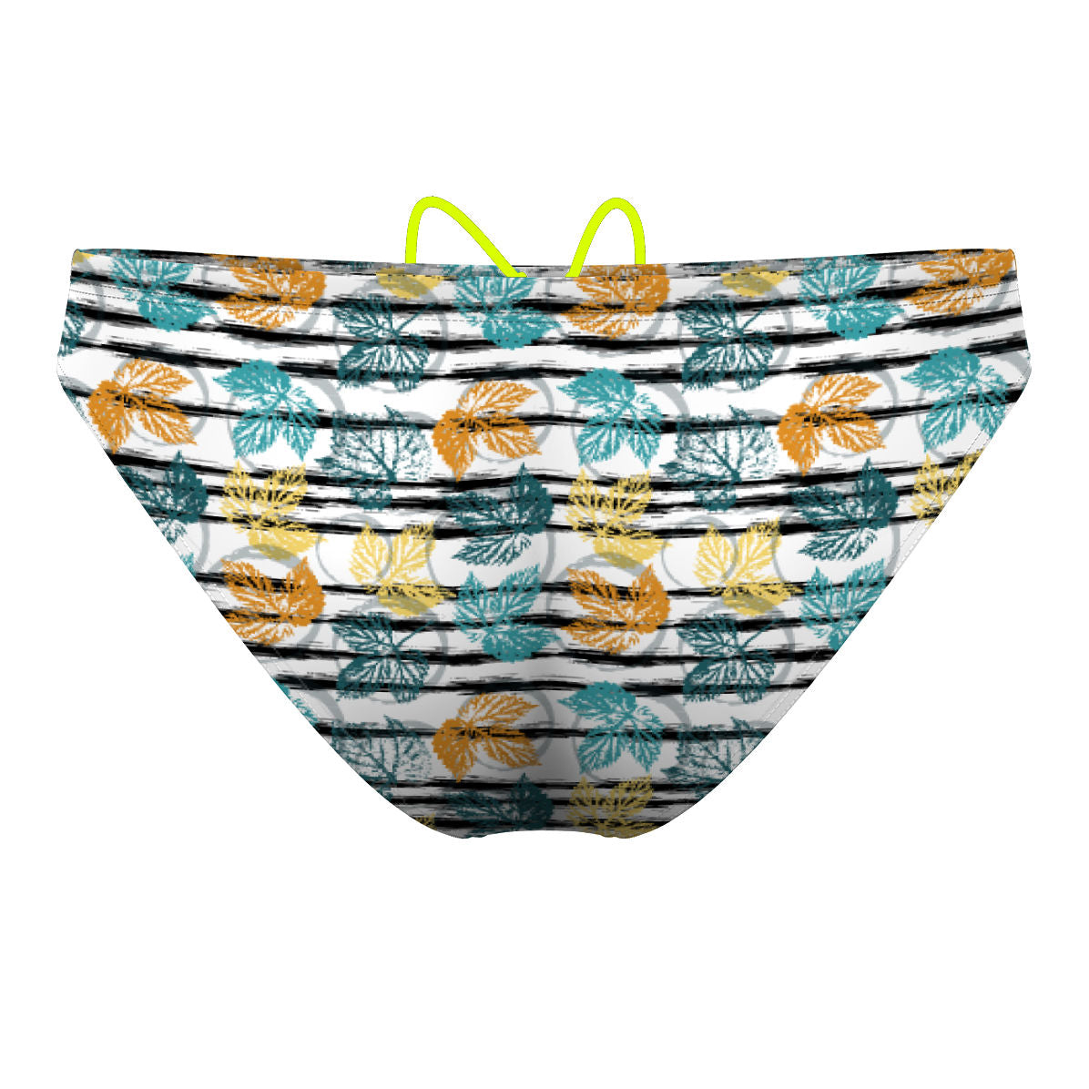 Watercolor Leaves Waterpolo Brief Swimwear