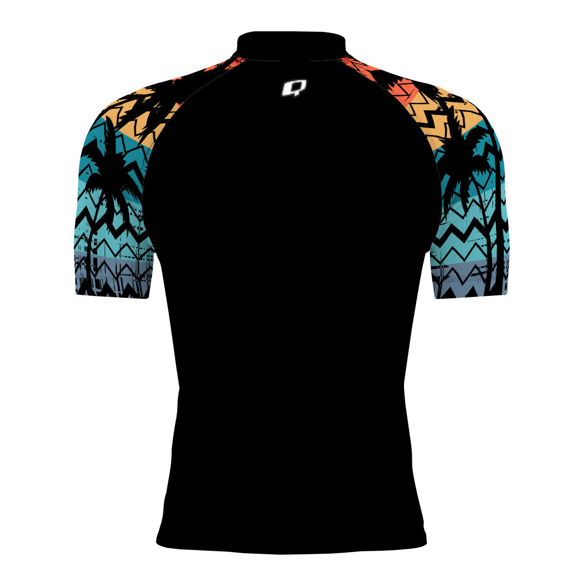 Colored Palms - Men's Surf UPF50+ Short Sleeve Rash Guard