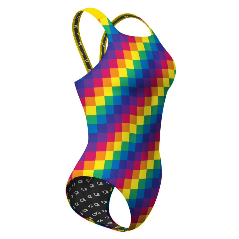 Mosaic Pride Classic Strap Swimsuit