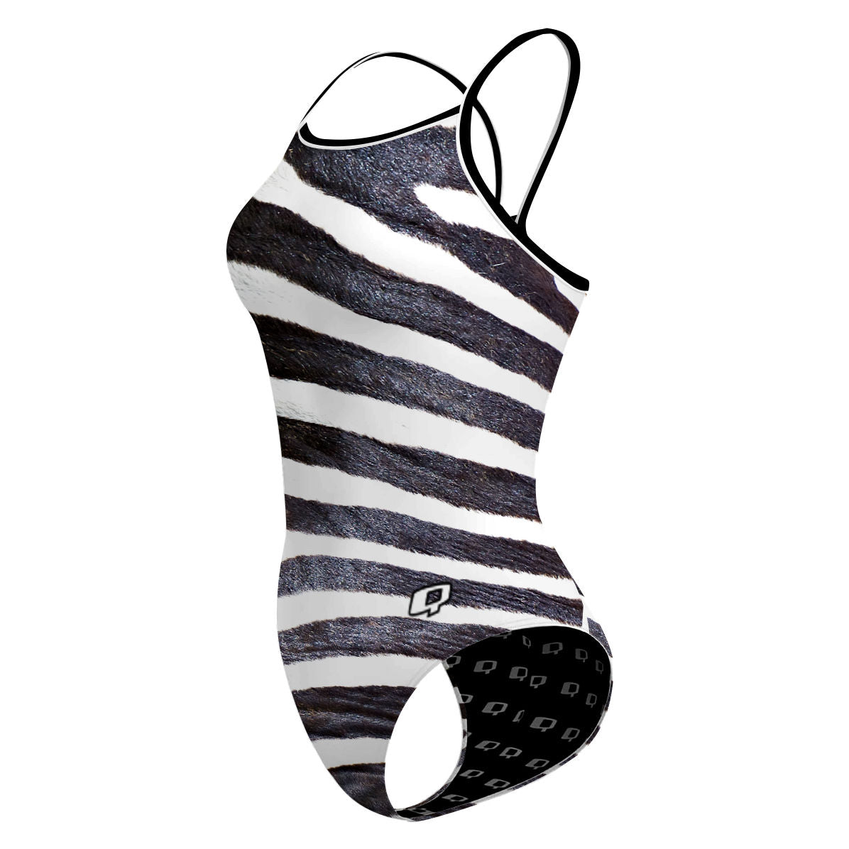 Zebra - Skinny Strap Swimsuit
