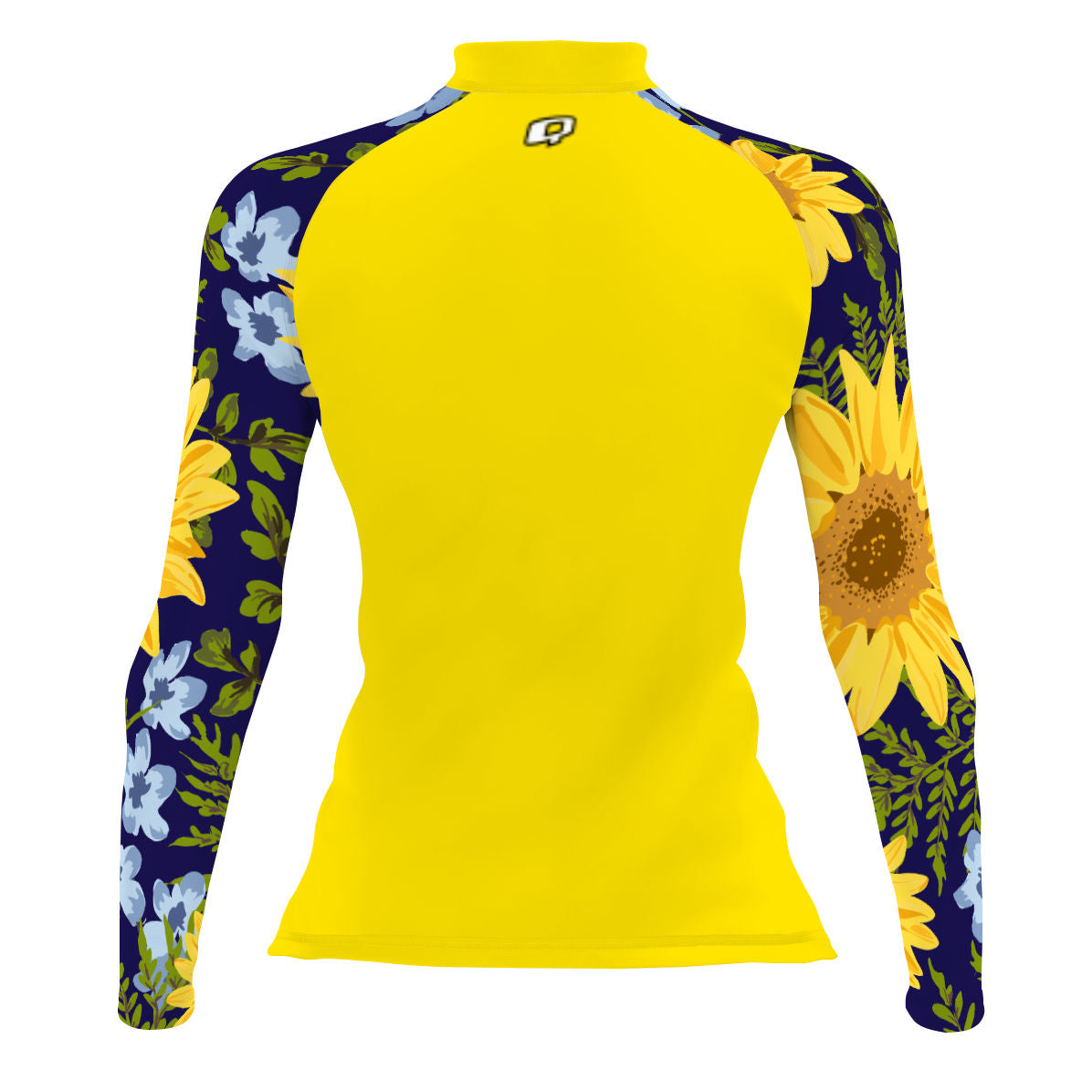 Blue Sunflower - Women's Surf UPF50+ Long Sleeve Rash Guard