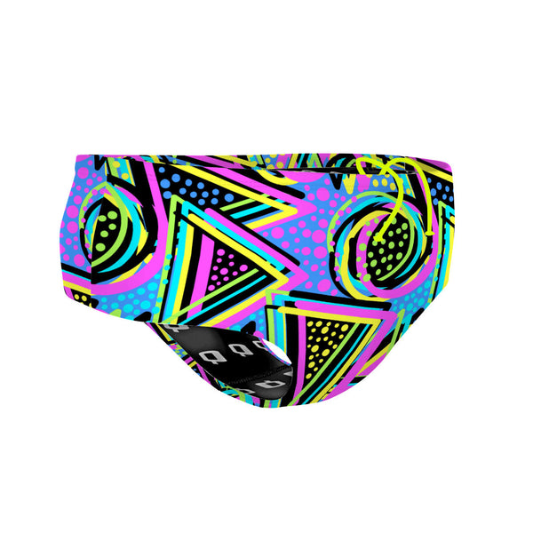 Purple 80s Classic Brief Swimsuit Q Swimwear