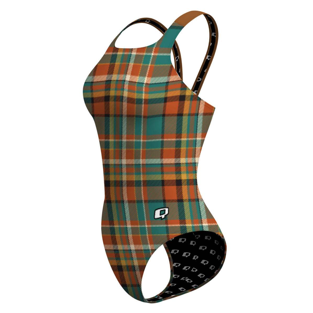 Fall Tartan Classic Strap Swimsuit