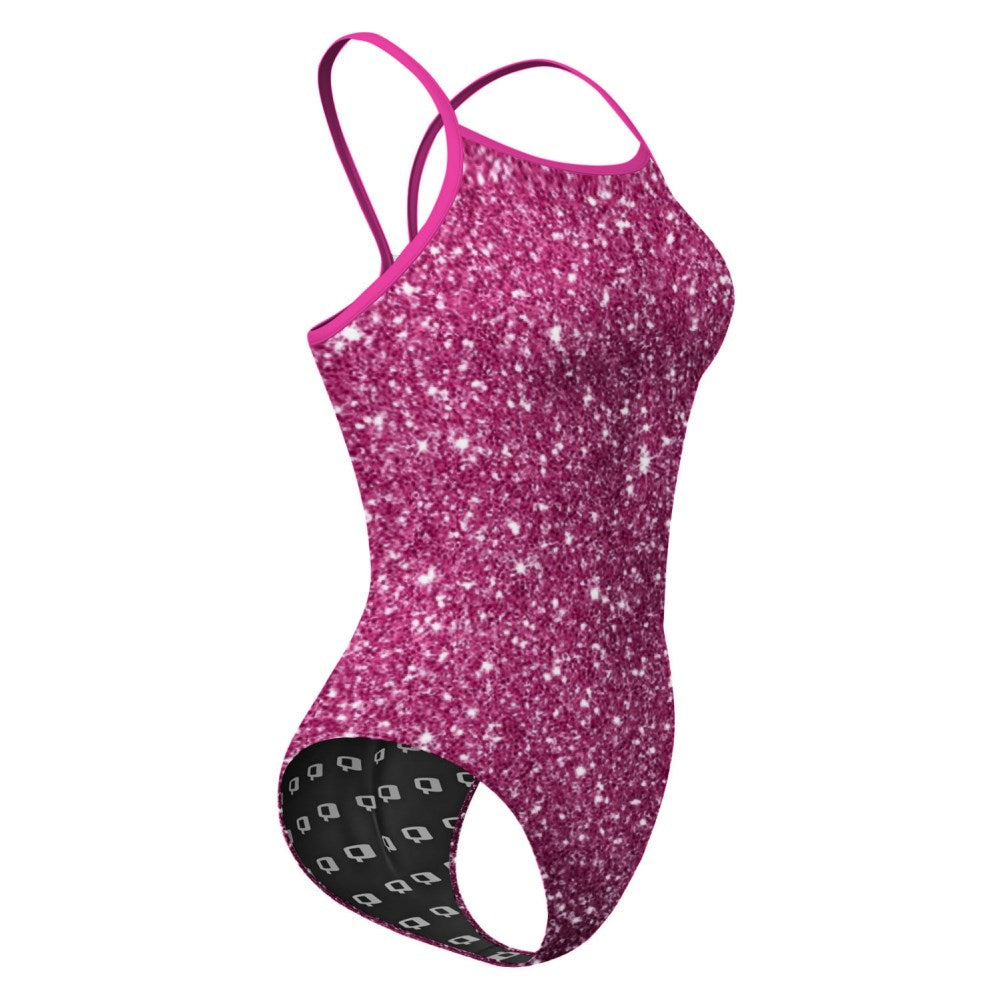 Pink Glitter Bomb - Skinny Strap