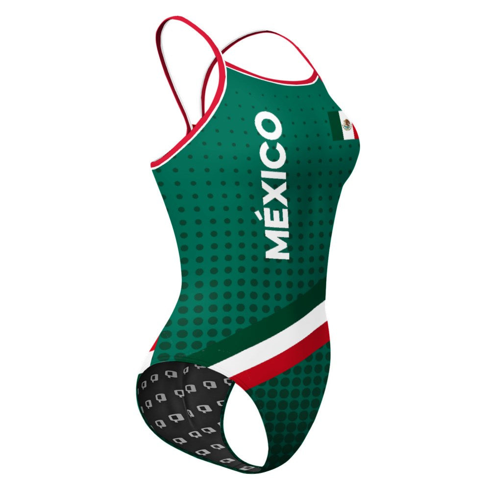 GO MEXICO Skinny Strap Swimsuit