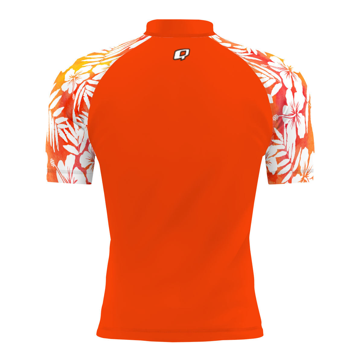 Hawaiian Orange - Men's Surf UPF50+ Short Sleeve Rash Guard