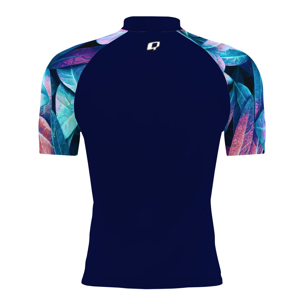 Neon Leaves - Men's Surf UPF50+ Short Sleeve Rash Guard