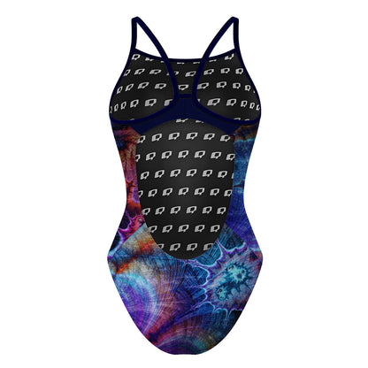 Psychedelic Tye Dye - Skinny Strap Swimsuit