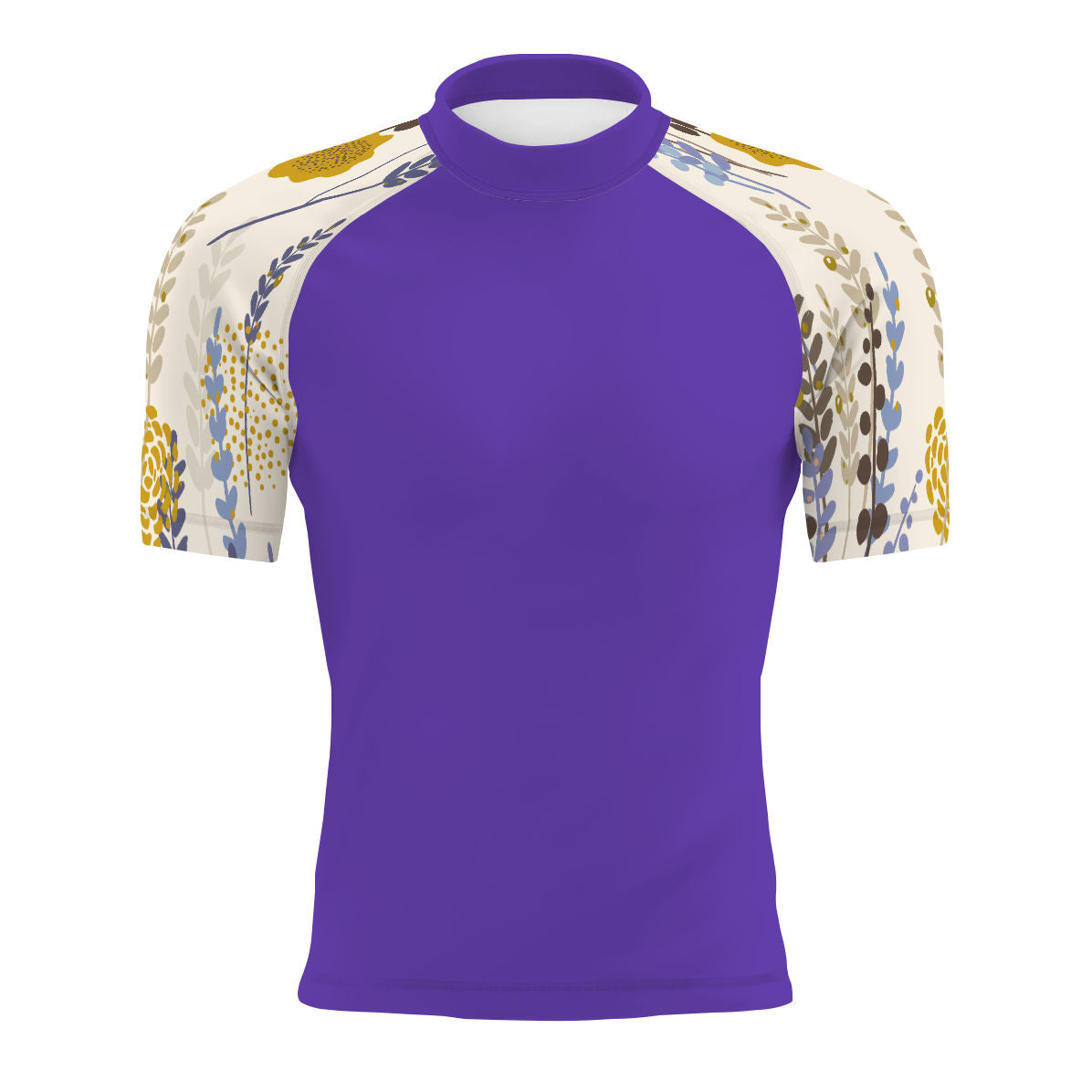 Lavender - Men's Surf UPF50+ Short Sleeve Rash Guard