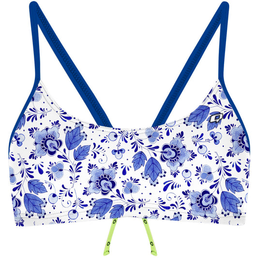 Delft Blue - Bandeau Bikini Top