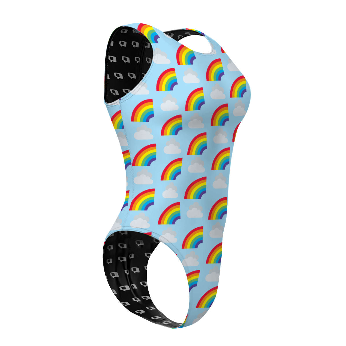 Head In The Clouds - Women Waterpolo Swimsuit Cheeky Cut