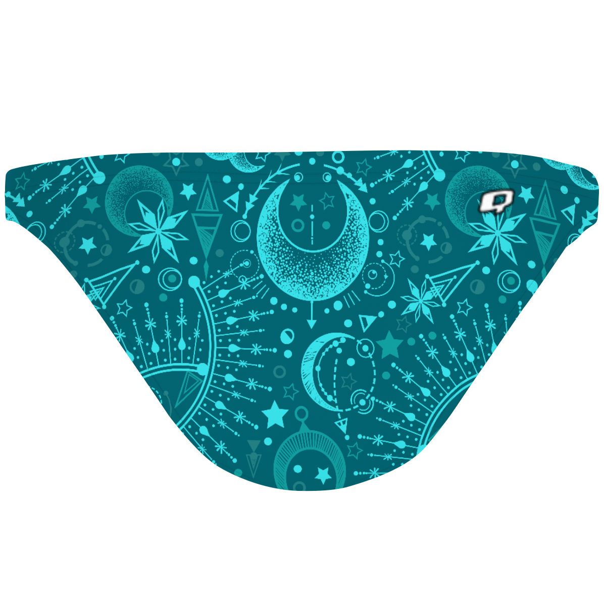 Cosmic Teal Magic - Tieback Bikini Bottom