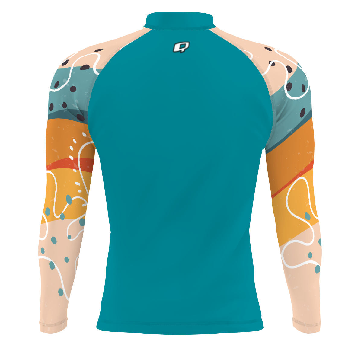 Sunset stripes - Men's Surf UPF50+ Long Sleeve Rash Guard