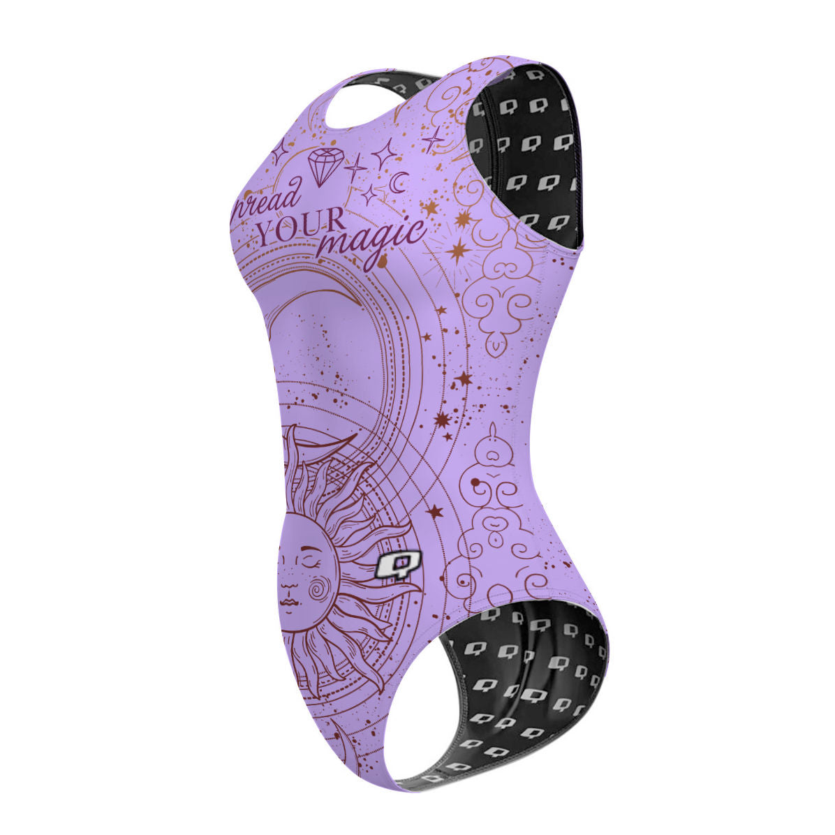 Purple Magic - Women's Waterpolo Swimsuit Classic Cut