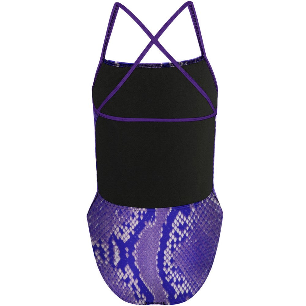 Cobra Purple - Q "X" Back Swimsuit