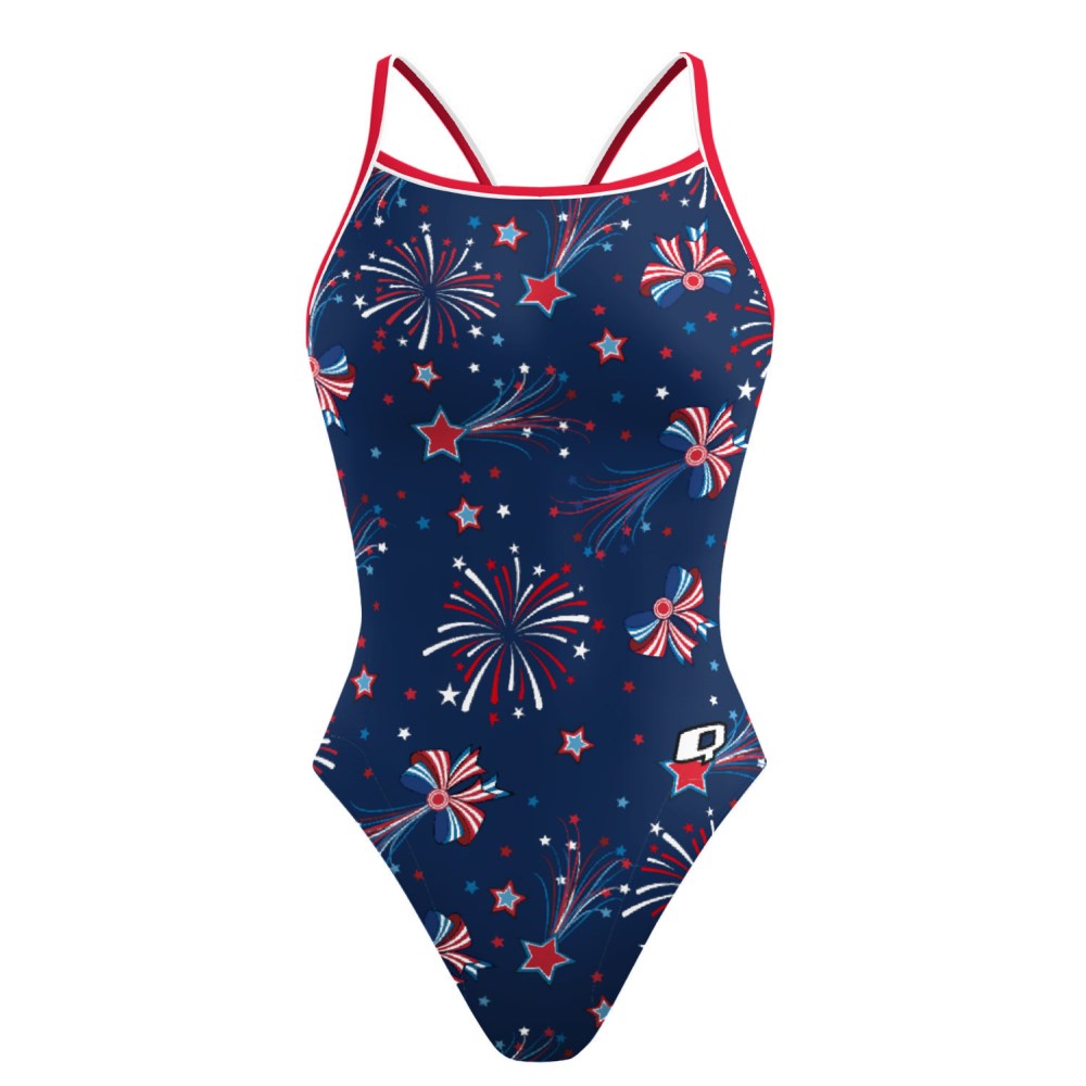 Fireworks Skinny Strap Swimsuit