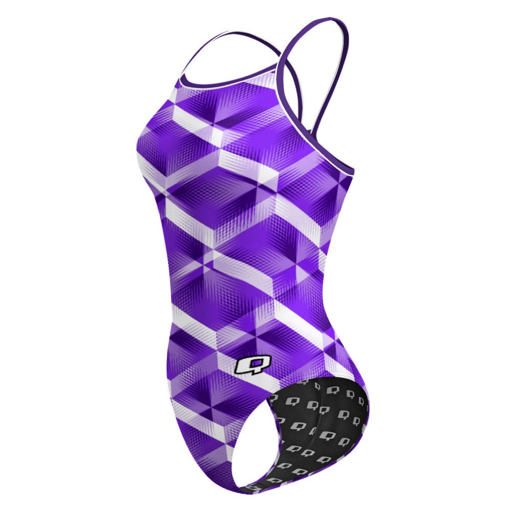 Amethyst Skinny Strap Swimsuit