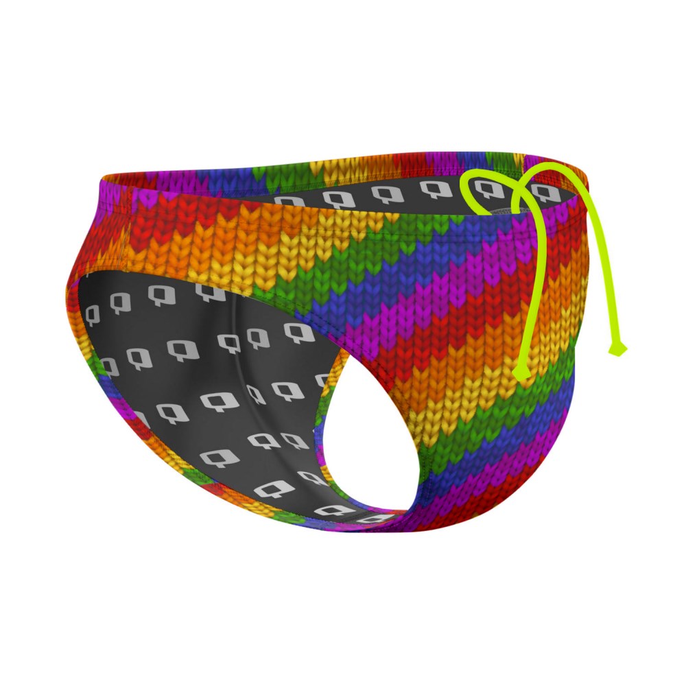 Crochet Rainbow - Waterpolo Brief Swimwear