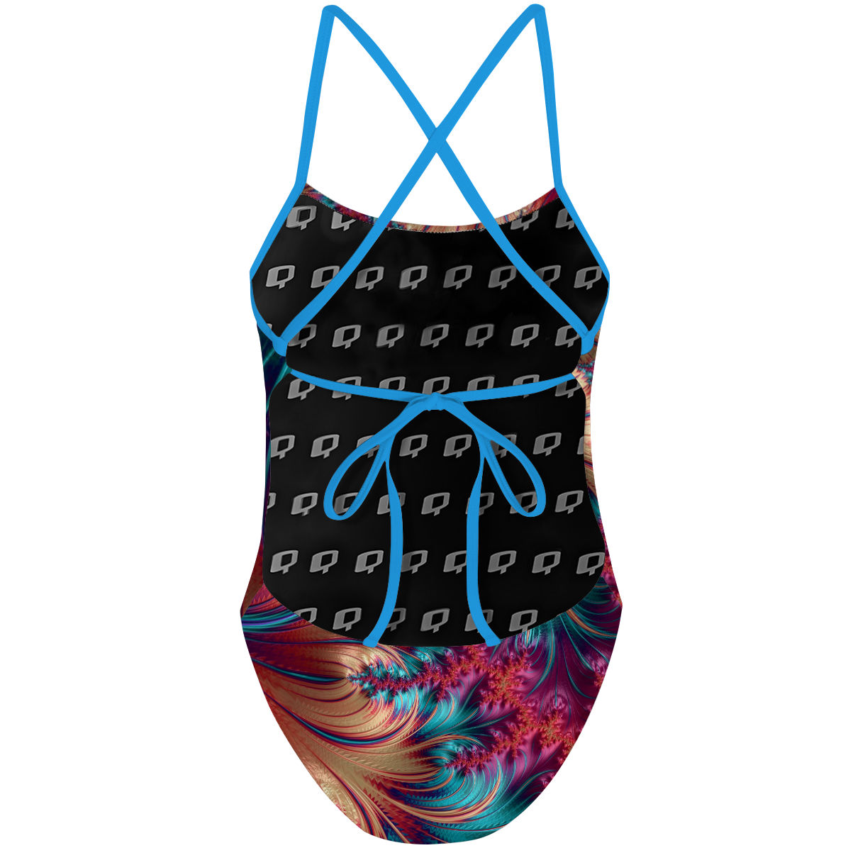 Fibonacci Feathers - Tieback One Piece Swimsuit