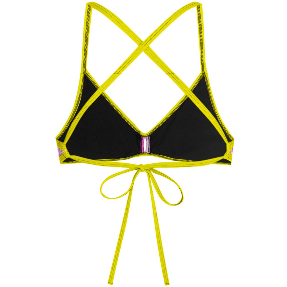 Tie Dye Pink Demi Tieback Bikini Top