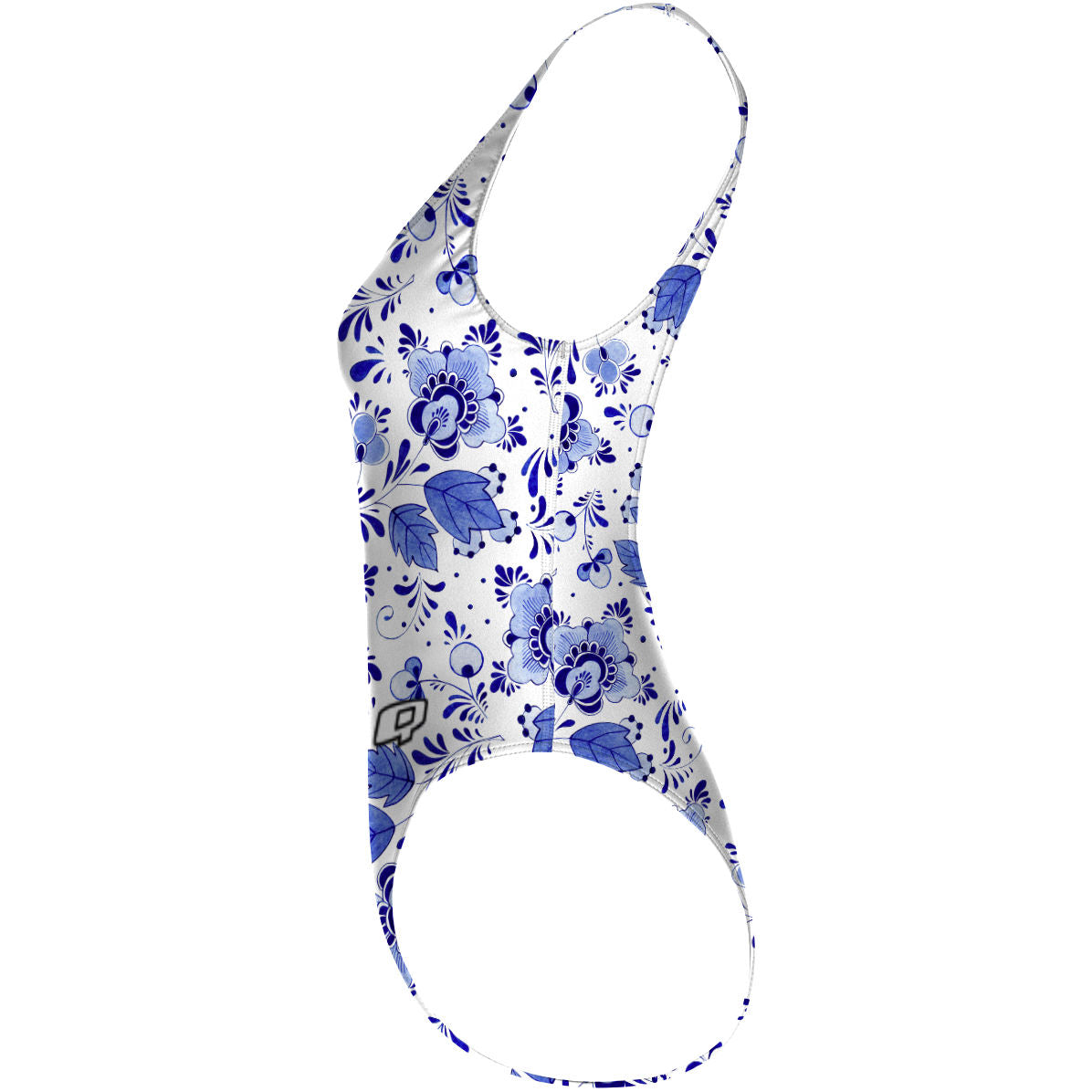 Delft Blue - High Hip One Piece Swimsuit