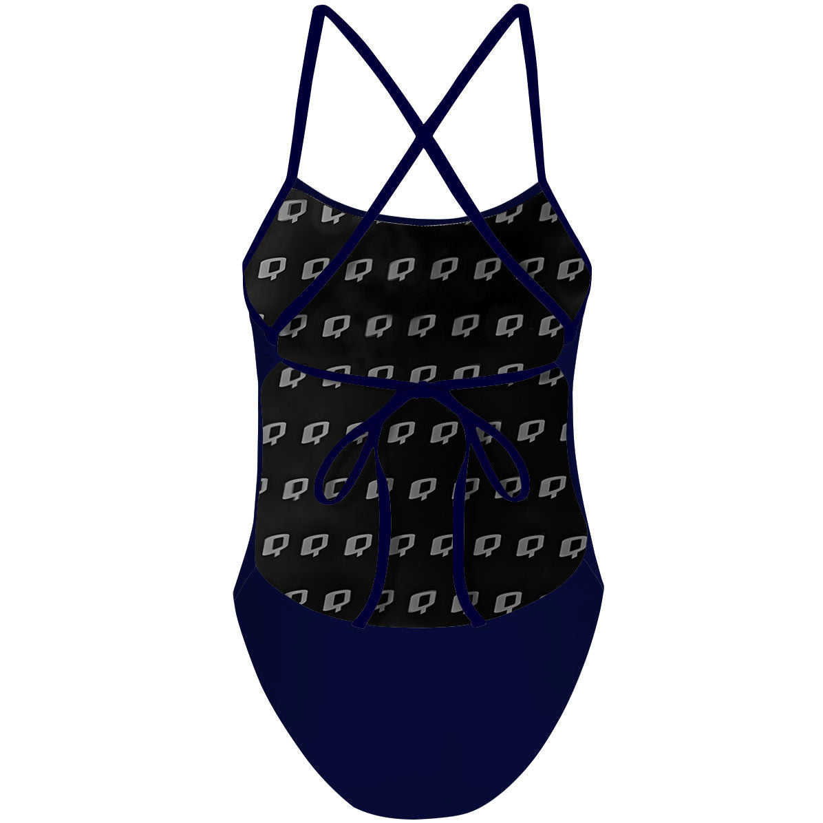 Solid Navy - Tieback One Piece Swimsuit