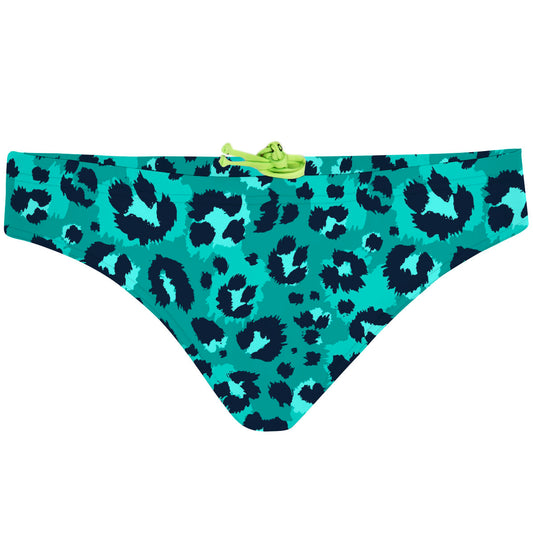 Cheetah Blue Spots - Reversible Triangle Bikini Bottom