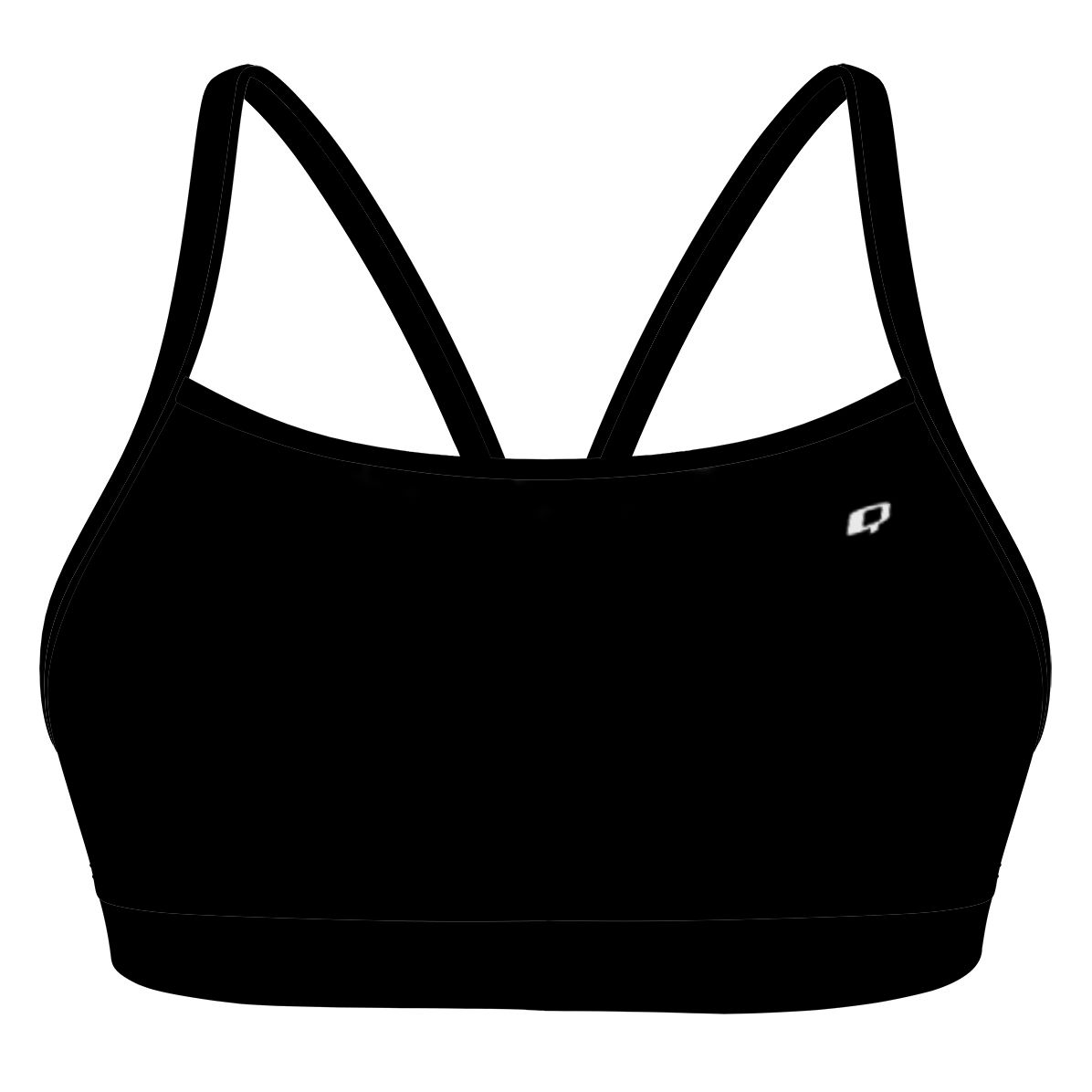 Black Classic Sports Bikini Top