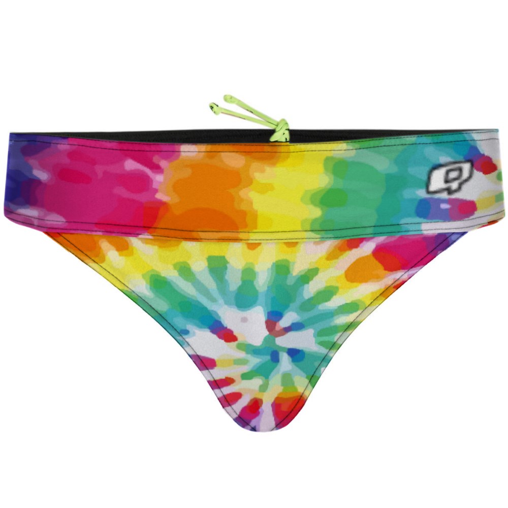 Tie Dye Colors Demi Cheeky Cut Bikini Bottom