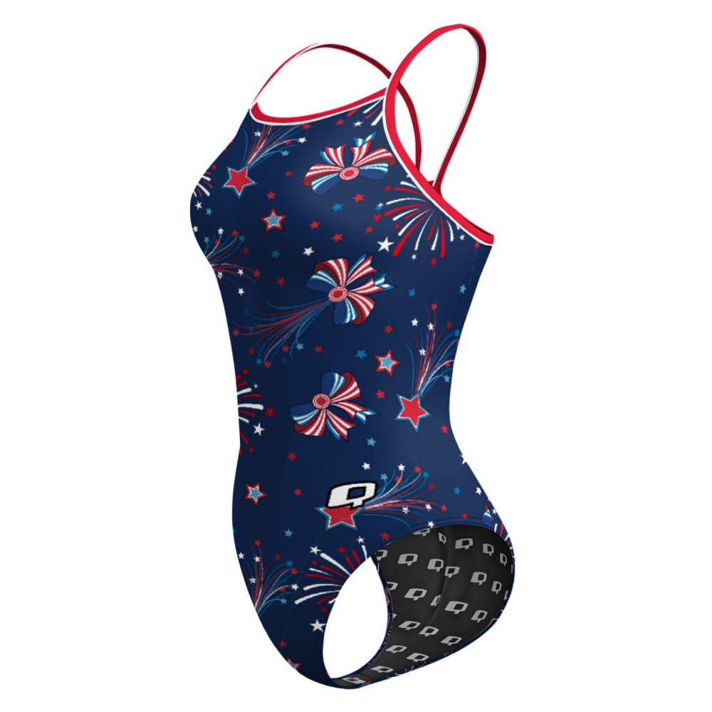 Fireworks Skinny Strap Swimsuit