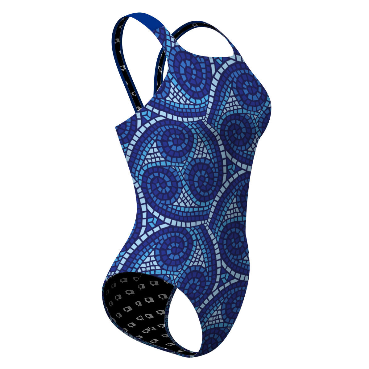 Blue Mosaic - Classic Strap Swimsuit