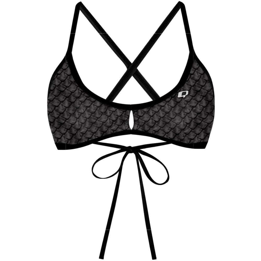 Dragon Scale Demi Tieback Bikini Top