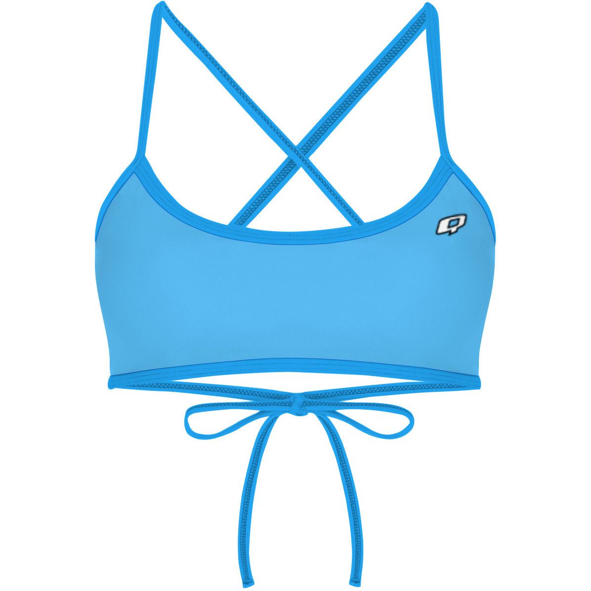 Claire Turquoise - Ciara Tieback Bikini Top