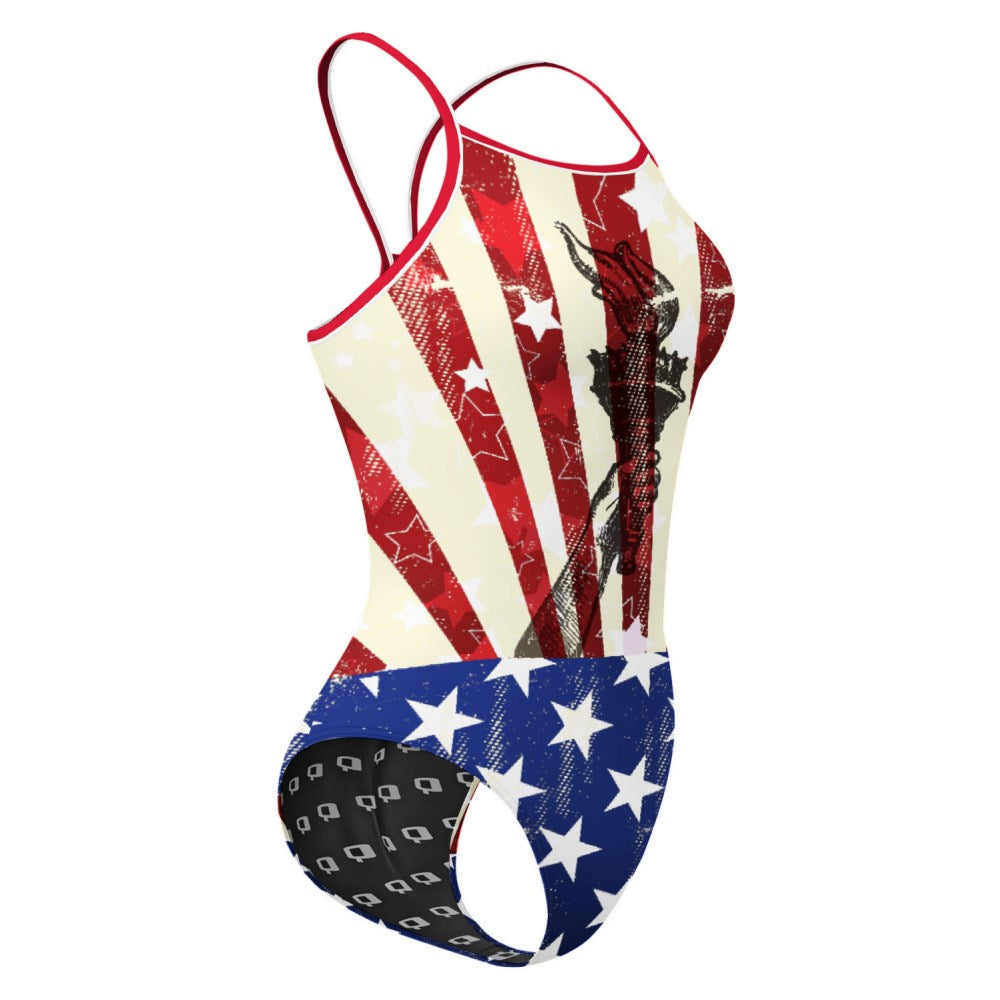Independence Skinny Strap Swimsuit