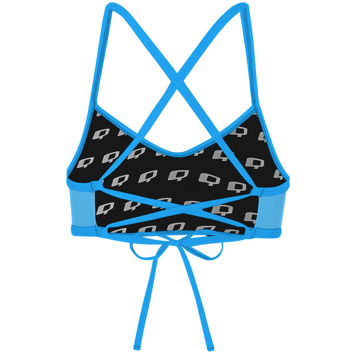 Claire Turquoise - Ciara Tieback Bikini Top