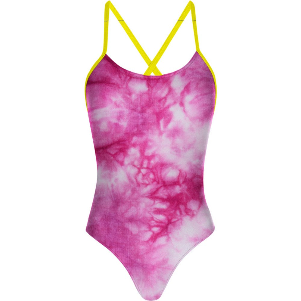 Tie Dye Pink - Tieback One Piece Swimsuit