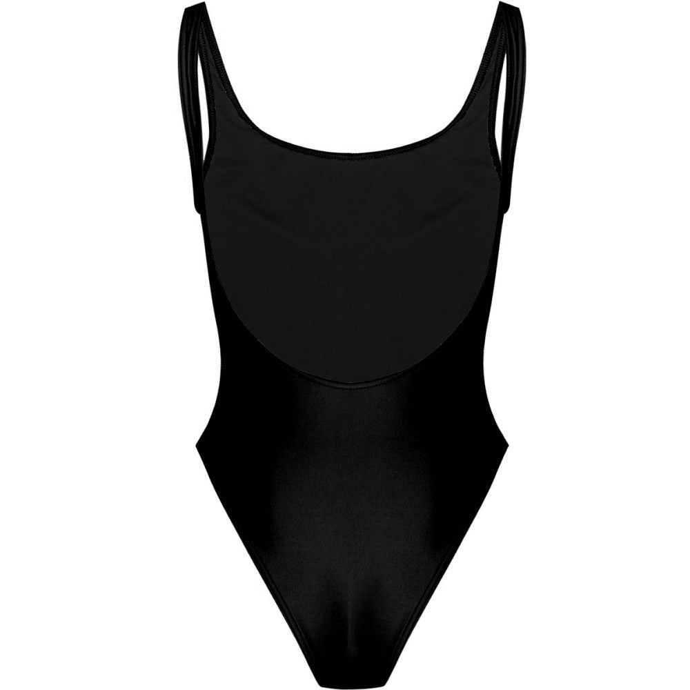 Dark - High Hip One Piece Swimsuit