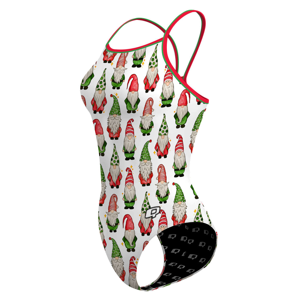 Xmas Gnomes - Skinny Strap Swimsuit