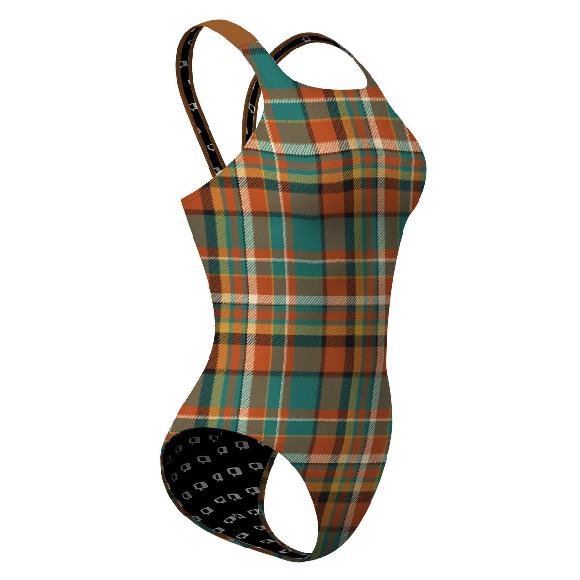 Fall Tartan Classic Strap Swimsuit