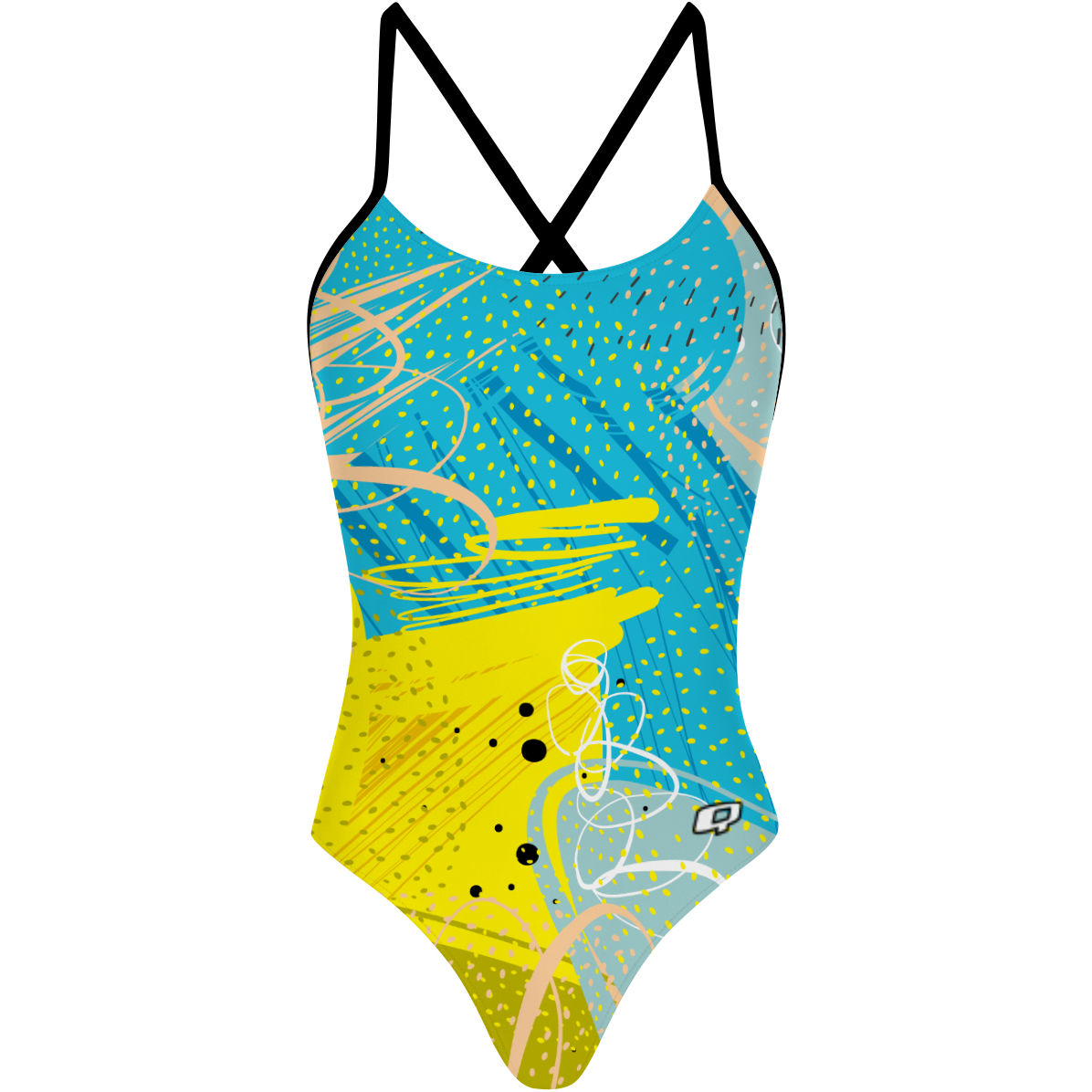 Deep Spring - Tieback One Piece Swimsuit