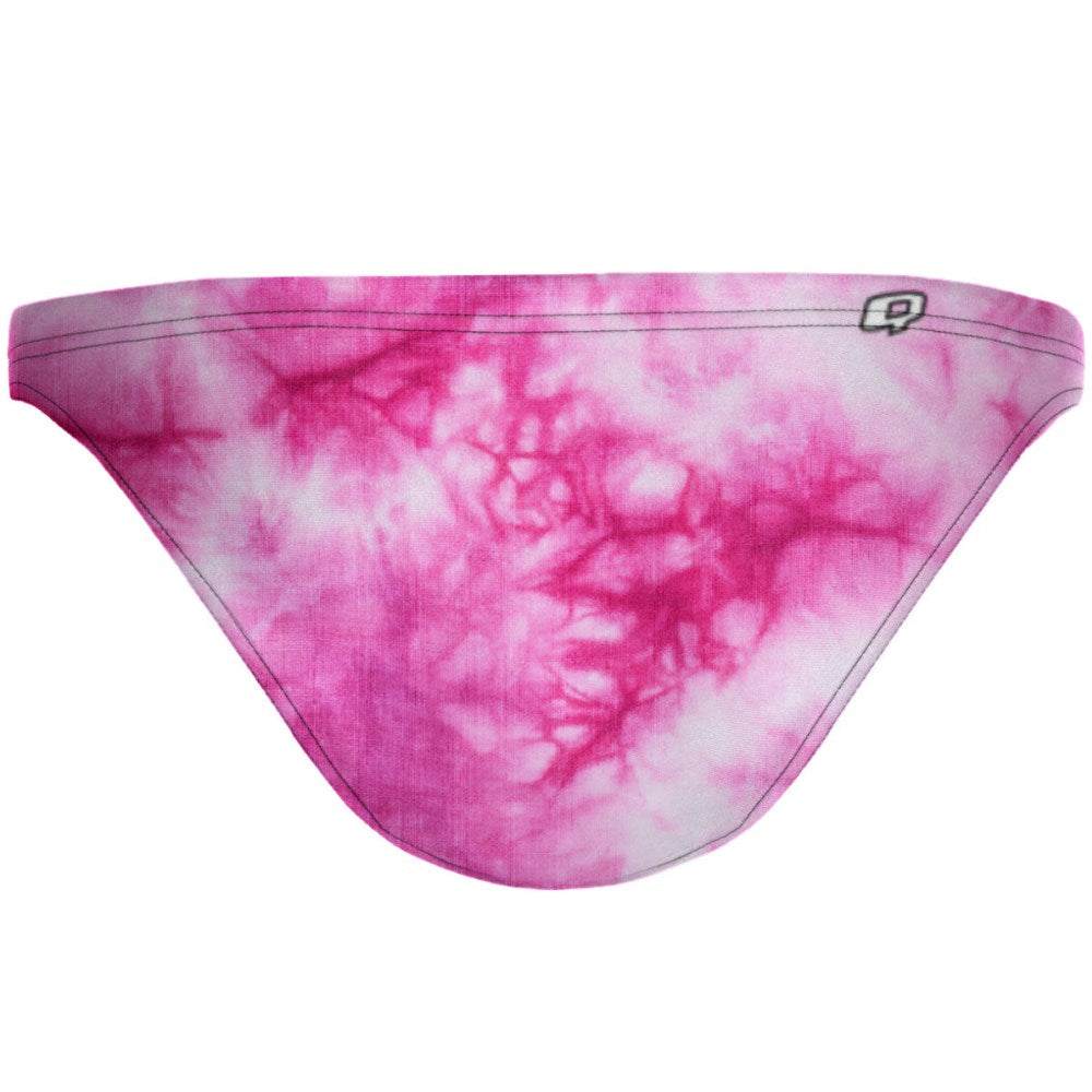 Tie Dye Pink Tieback Bikini Bottom