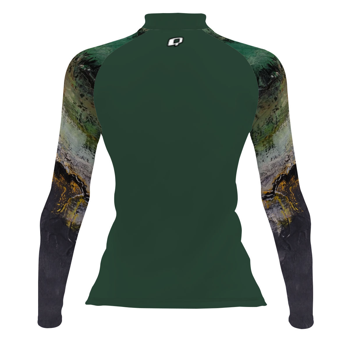 Green Oil On Canvas - Women's Surf UPF50+ Long Sleeve Rash Guard