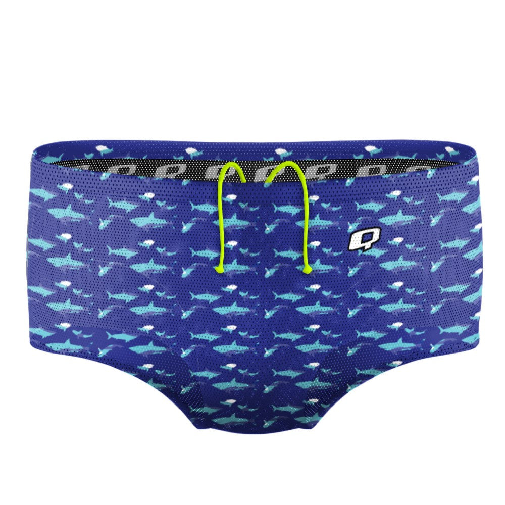 Shark Blue Mesh Drag Swimsuit