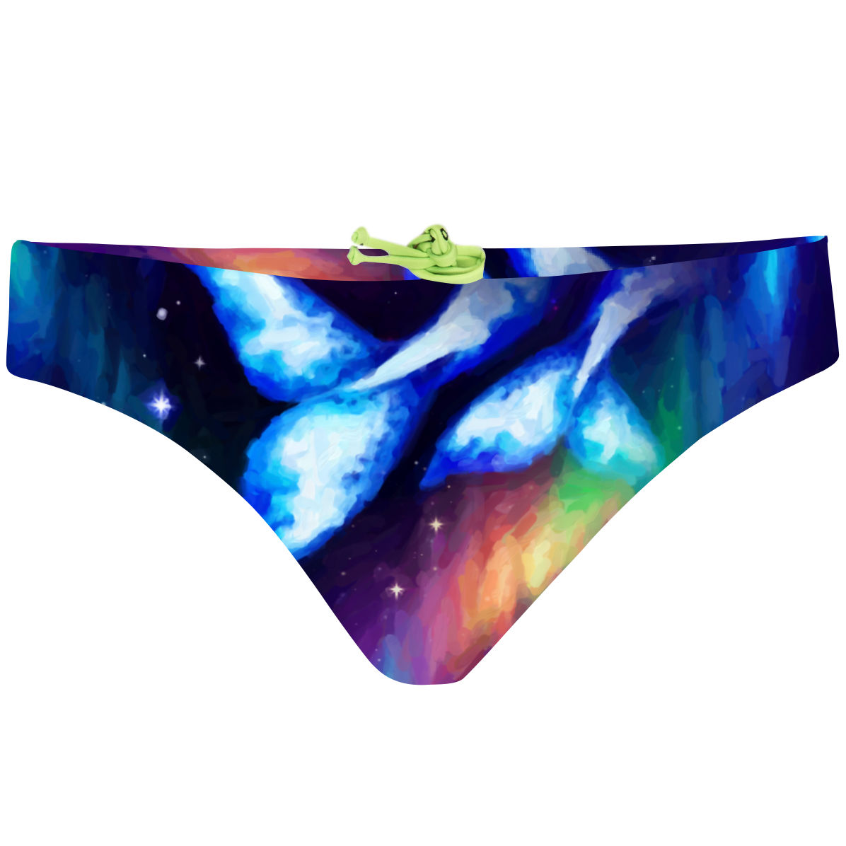 Whale Tail Borealis Bandeau Bikini Bottom Q Swimwear