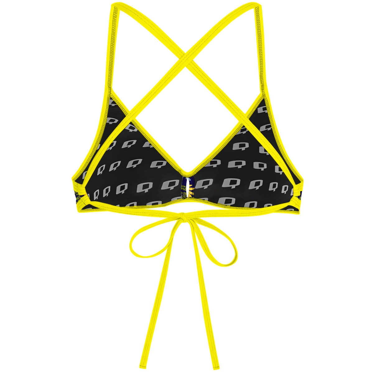 Blue Sunflower - Demi Tieback Bikini Top