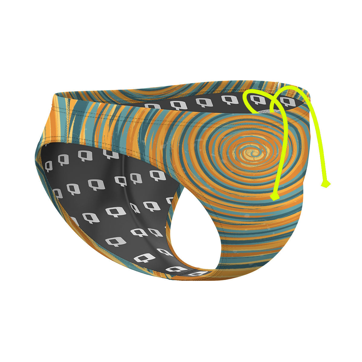 Blue and Yellow Sunset - Waterpolo Brief Swimsuit