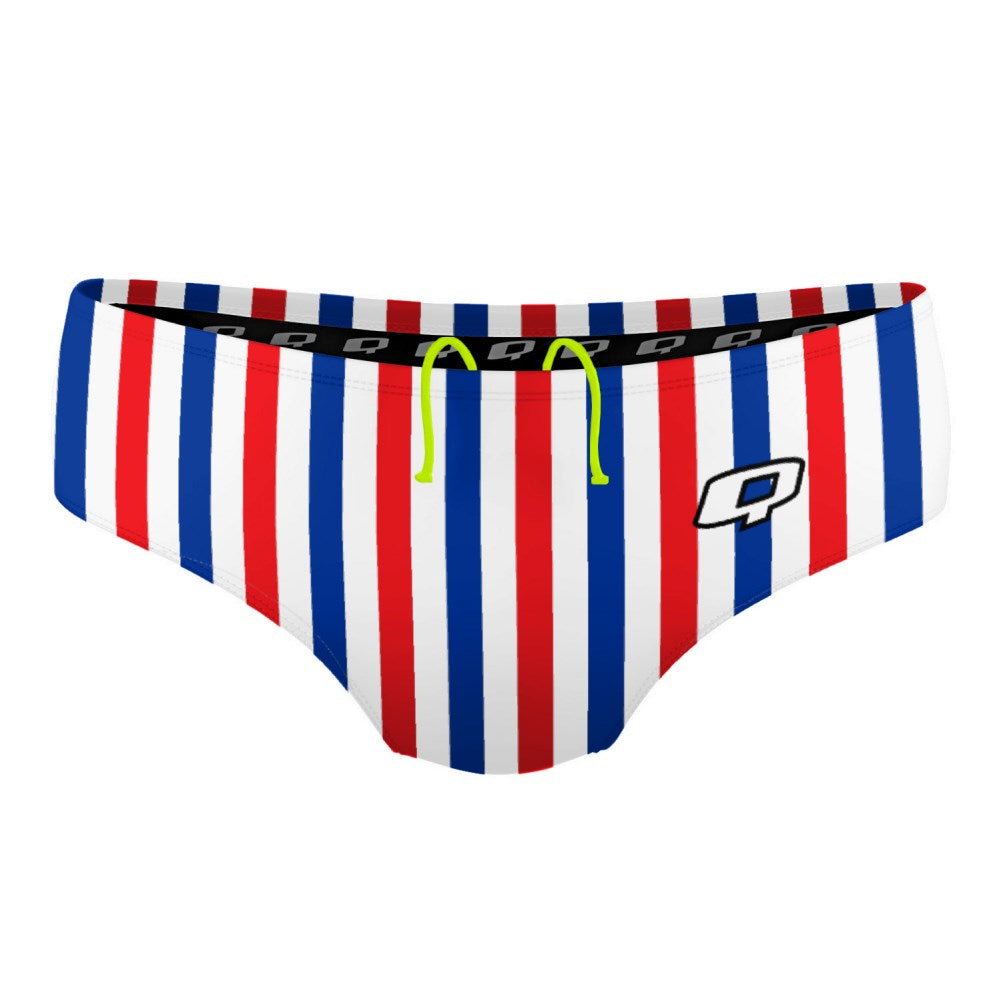 July Stripes Classic Brief Swimsuit