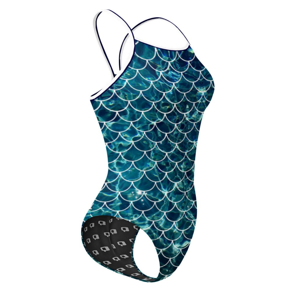 Scales Skinny Strap Swimsuit