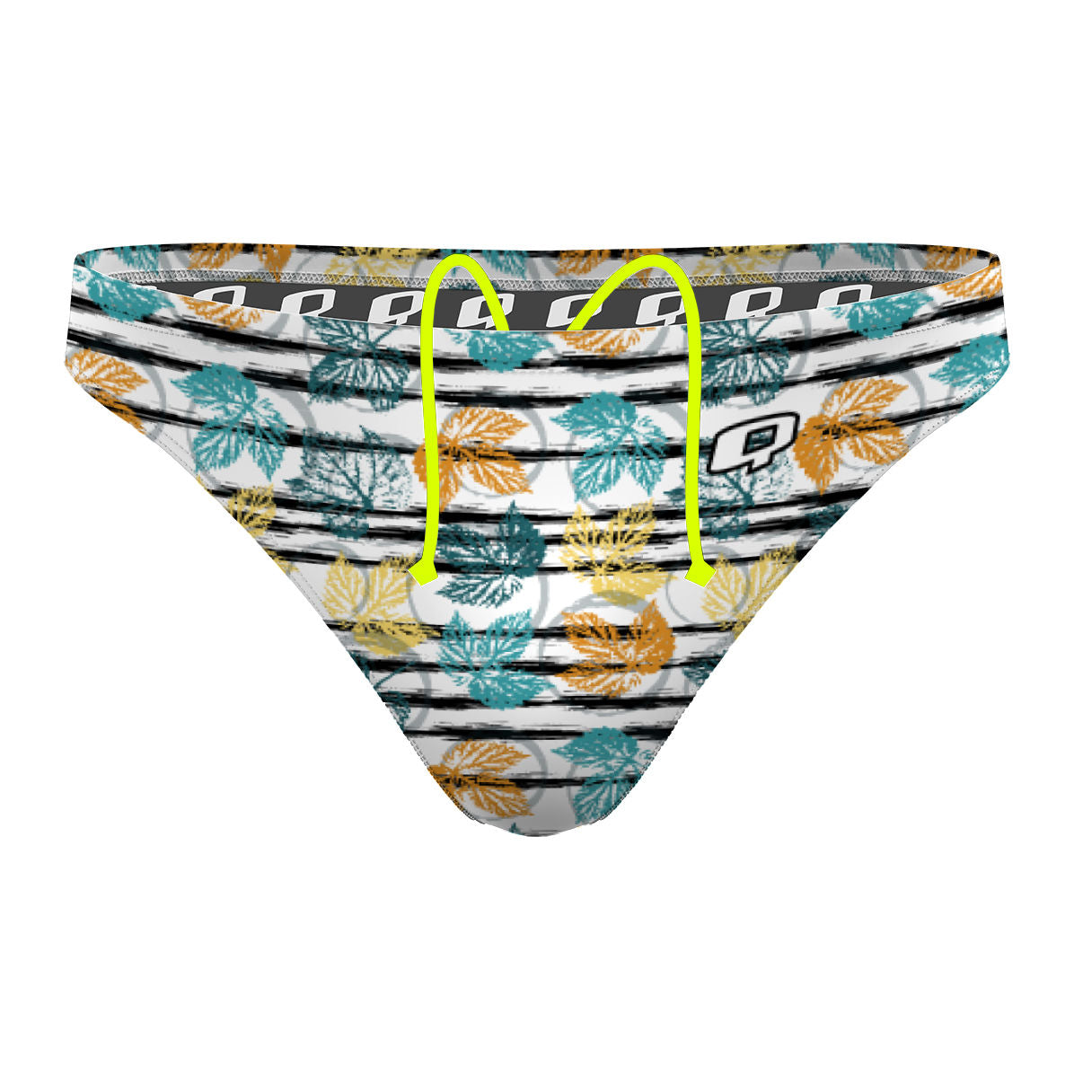 Watercolor Leaves Waterpolo Brief Swimwear